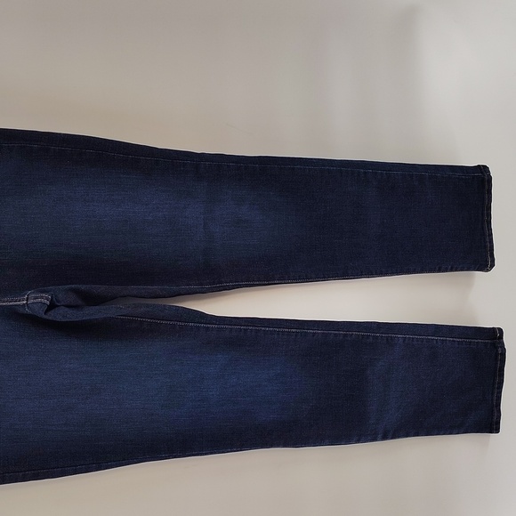 Levis Classic Straight Denim Jeans Size 10 Long Stretch Dark Wash - Picture 3 of 9